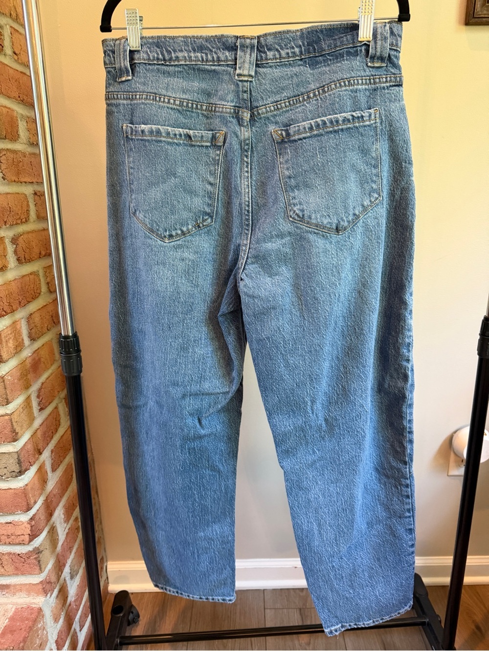 Kensie Blue Straight Leg Jeans - Picture 5 of 6